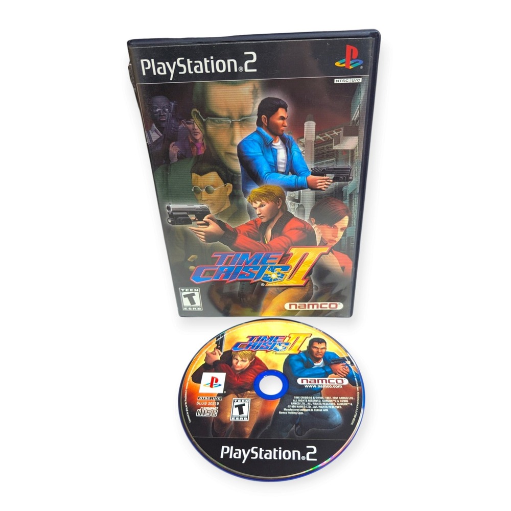 Time Crisis II 2 Namco Sony PlayStation 2 PS2 Game Blue Disc Case Only